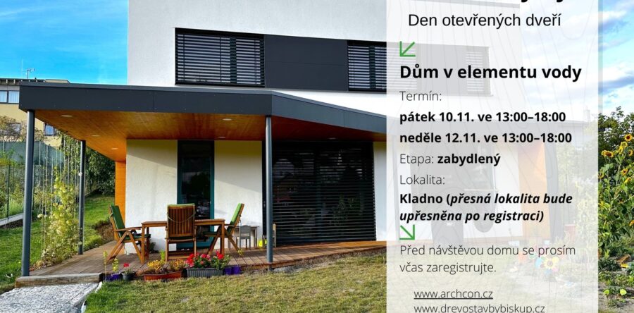 Dny pasivních domů – Dům v elementu vody již v listopadu